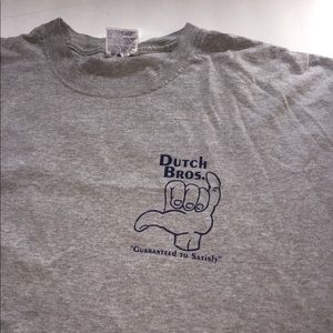 Dutch Bros grey tee